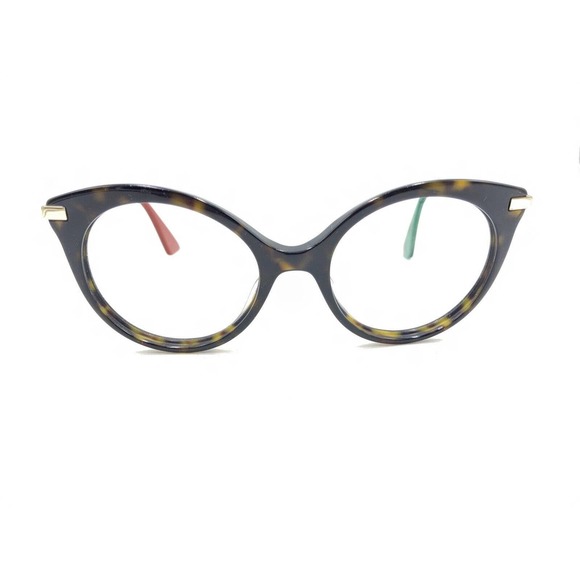 Gucci GG0109O 002 Tortoise Brown Gold Round Eyeglasses Frames 50-19 140 Women - Picture 6 of 12